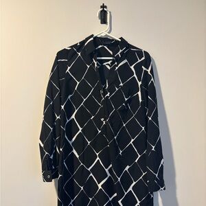 The Limited Black and White Checkered Women’s Dress